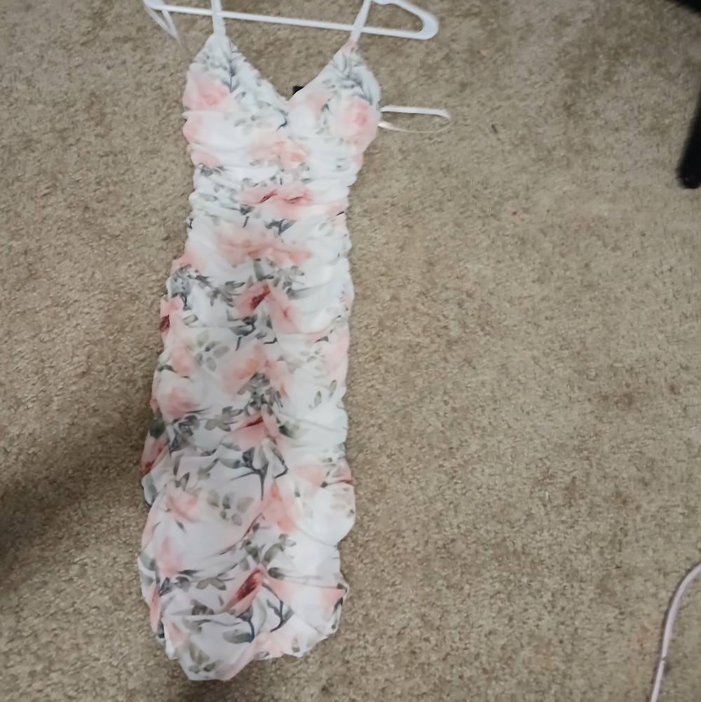 Windsor Floral Maxi Dress - Pink and White